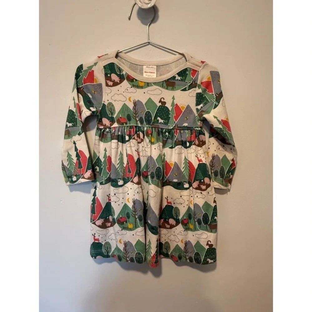Hanna Andersson Mountain Dress 2T w/bloomers GUC